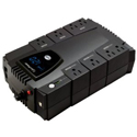 Cyberpower CP825LCD UPS - 825VA450W LCD Display 8-Outlet RJ11 Compact Design EMIRFI